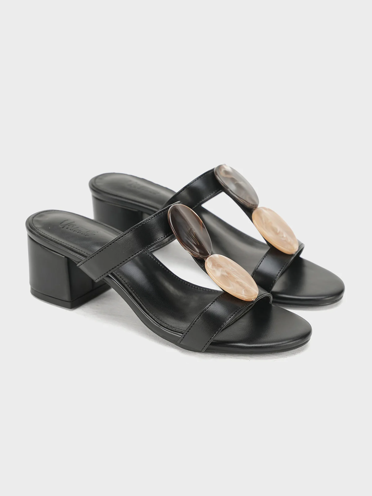 Women "CAITLIN" Slip On Block Heel Sandals - Image 3