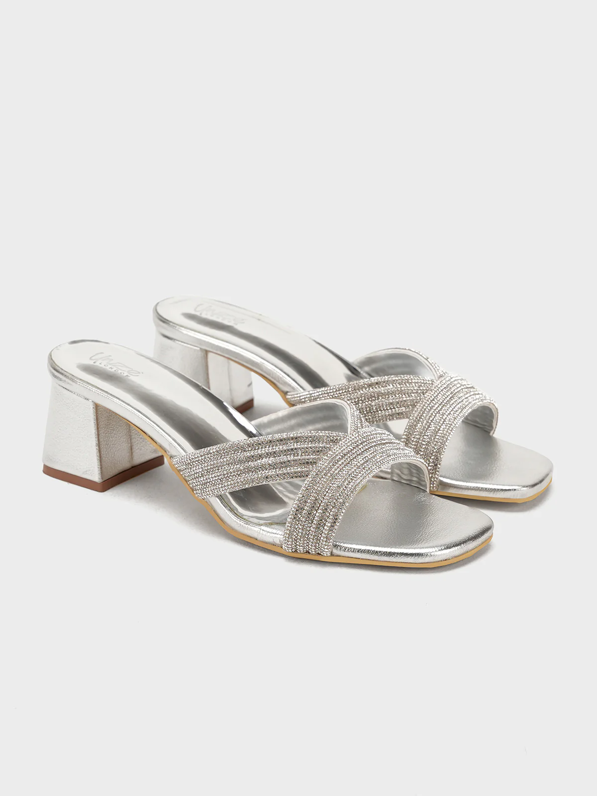 Women "CARISSA" Glamour Block Heel Sandals - Image 2