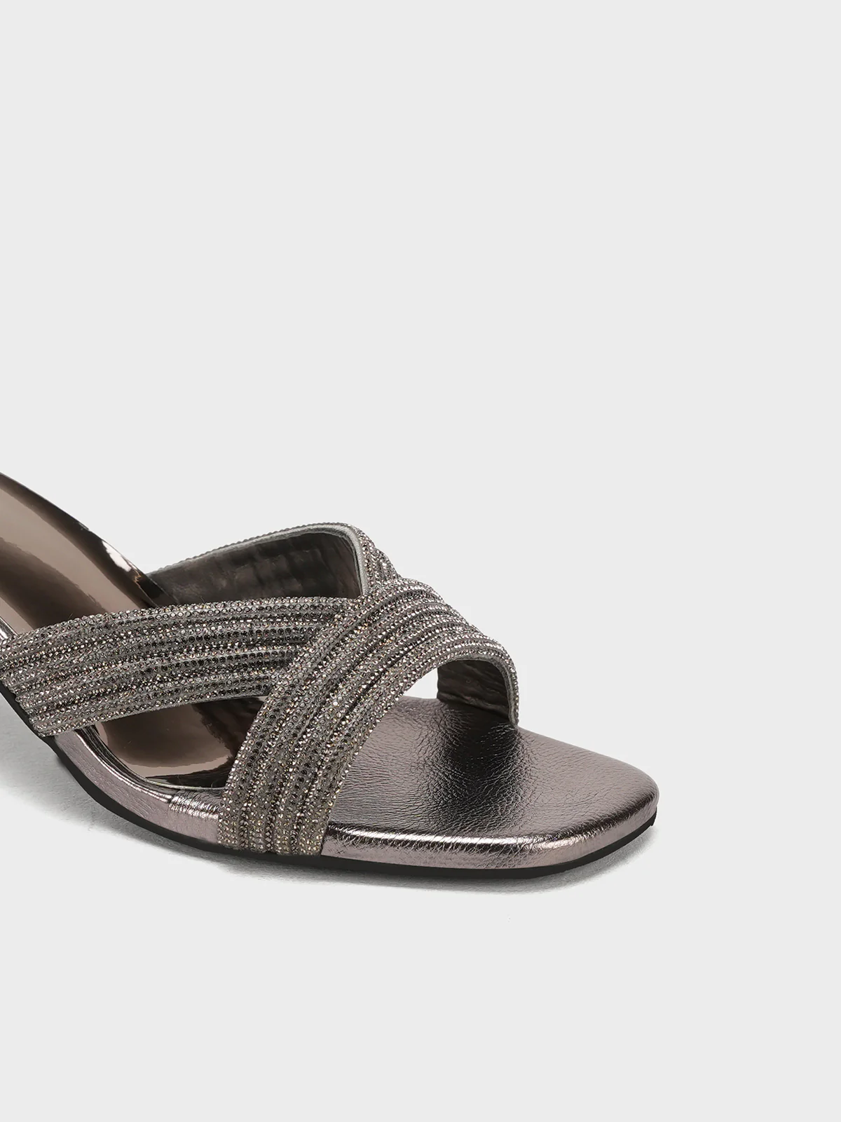 Women "CARISSA" Glamour Block Heel Sandals - Image 4