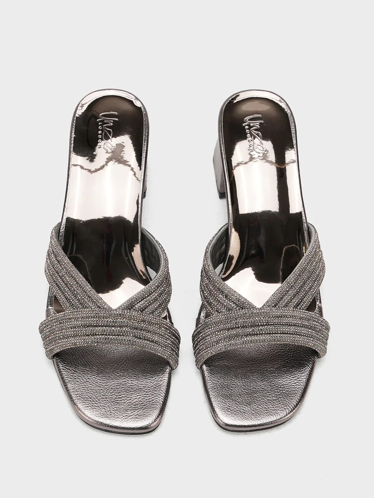 Women "CARISSA" Glamour Block Heel Sandals - Image 6