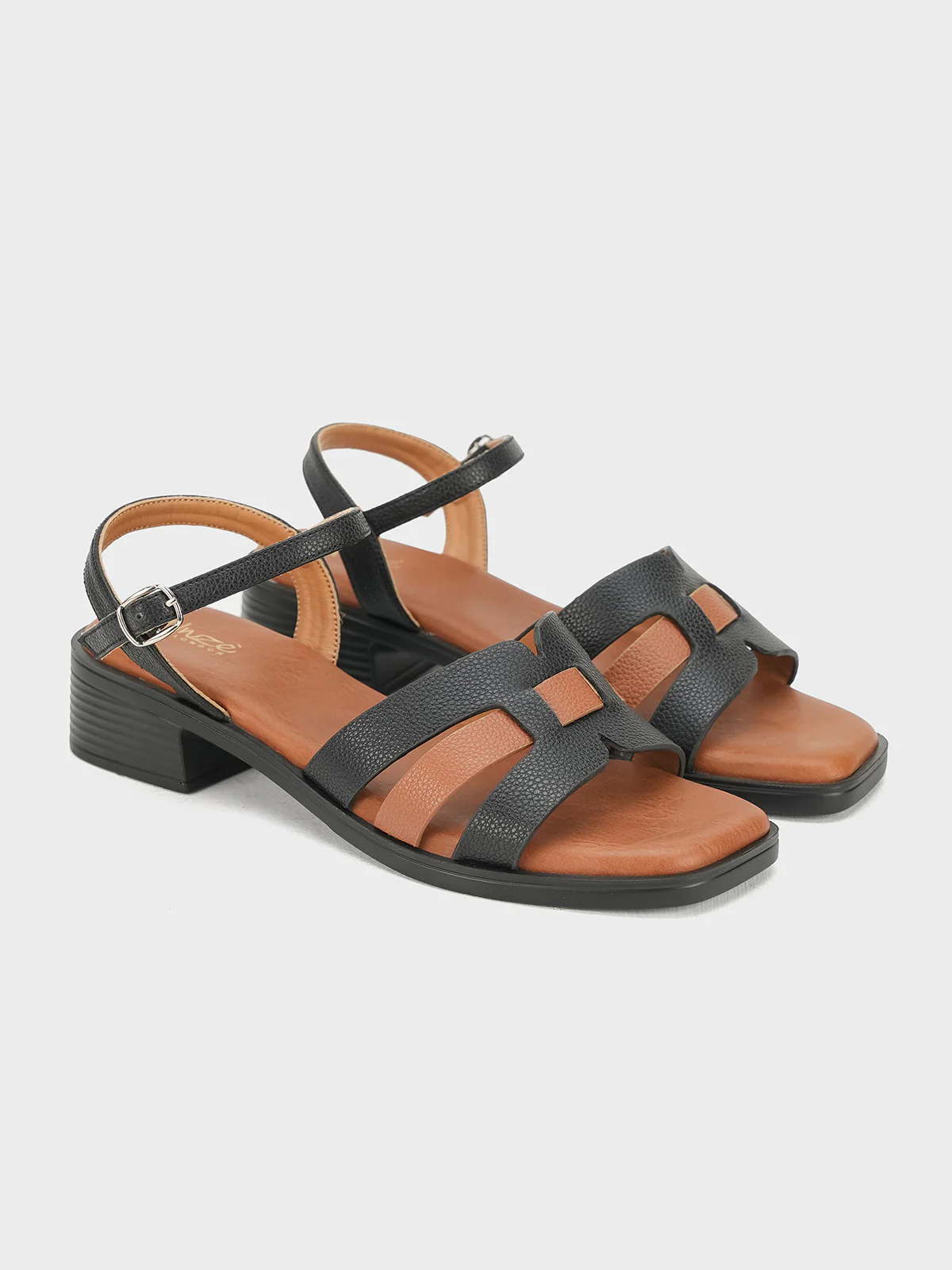 Women "CELYSE" Buckle Block Heel Sandals - Image 4