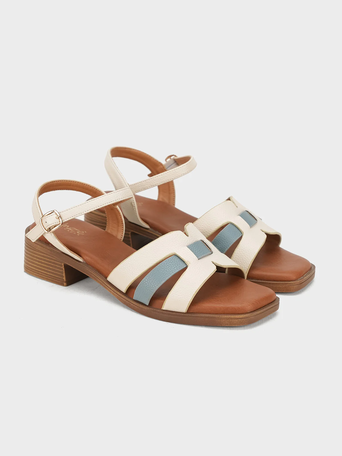 Women "CELYSE" Buckle Block Heel Sandals - Image 2