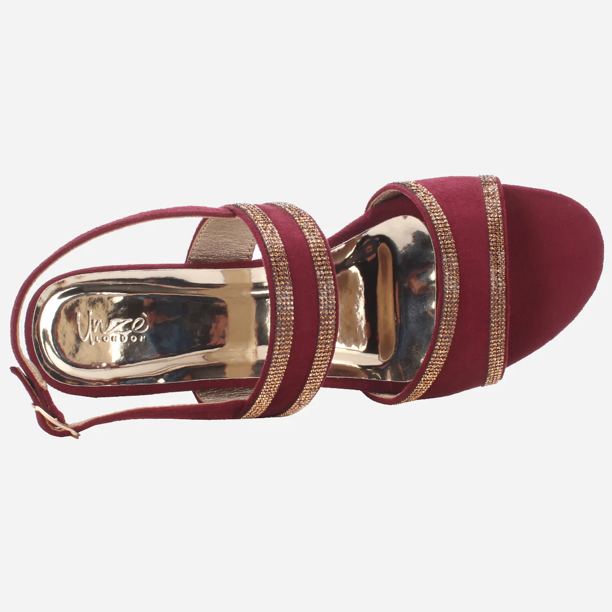 Women "CHAPIN" Shimmery Open Toe Sandals - Image 4