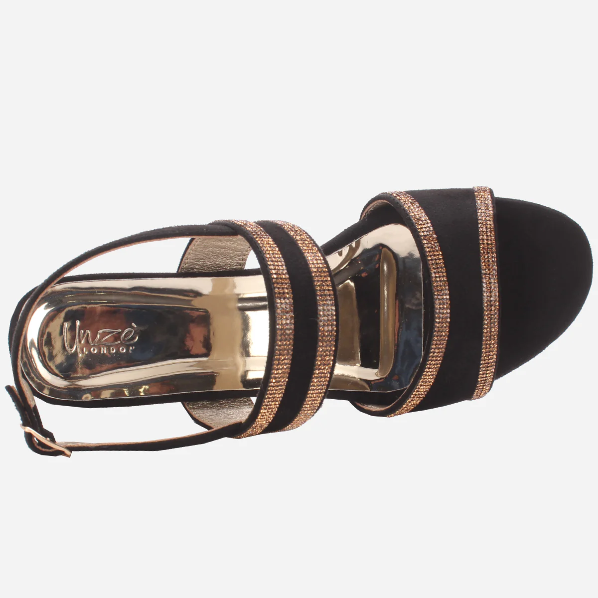 Women "CHAPIN" Shimmery Open Toe Sandals - Image 4