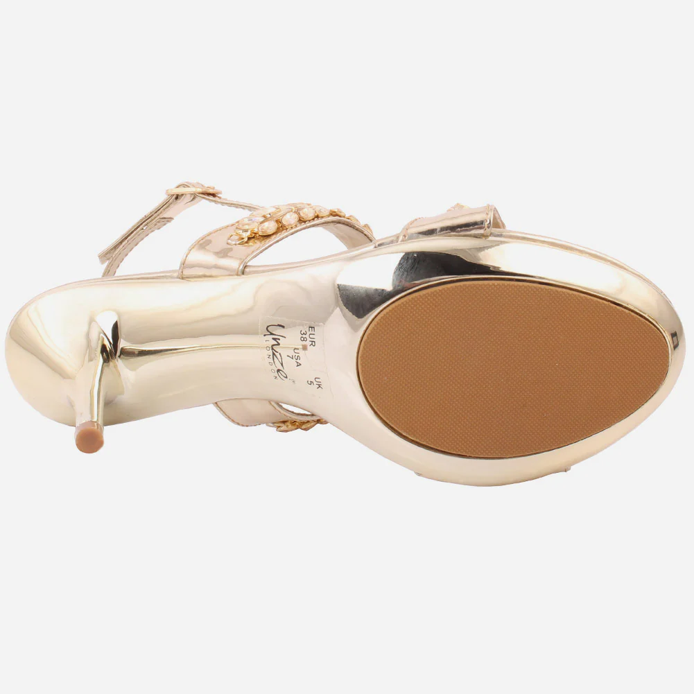 Women "Chole" High Heel Evening Sandals - Image 5
