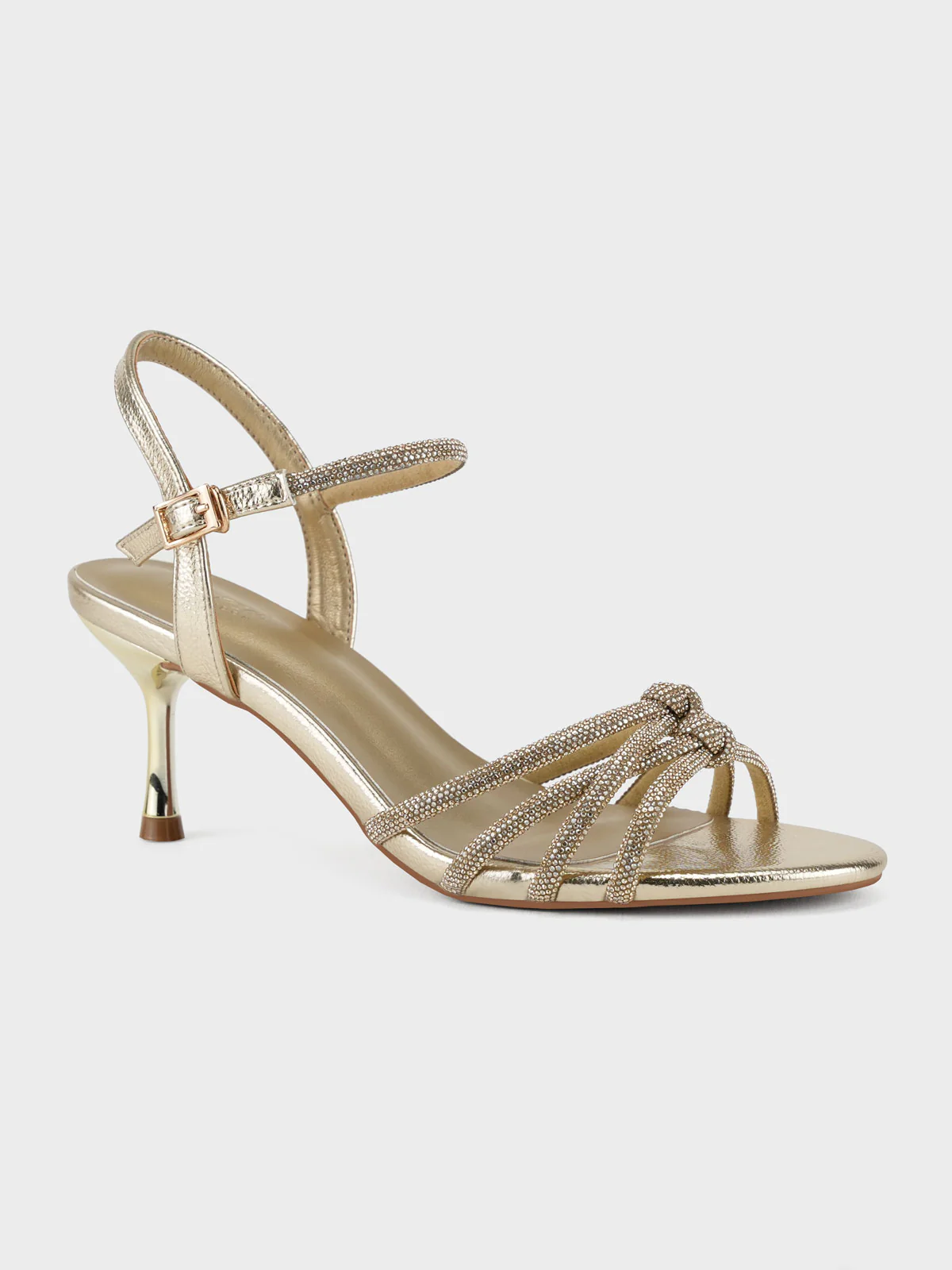 Women "CIRILA" Shimmery Backstrap Sandals