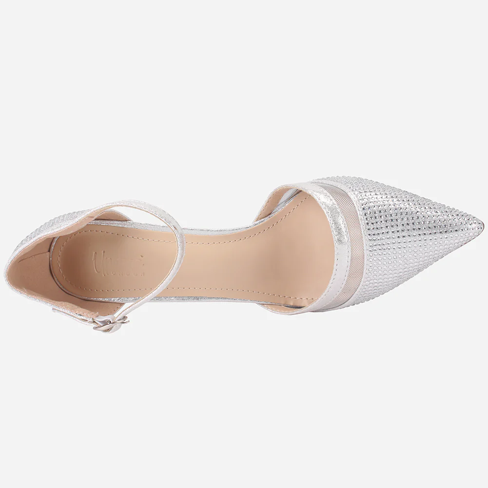 Women "COMET" Shiny Pointy Sandals - Image 4