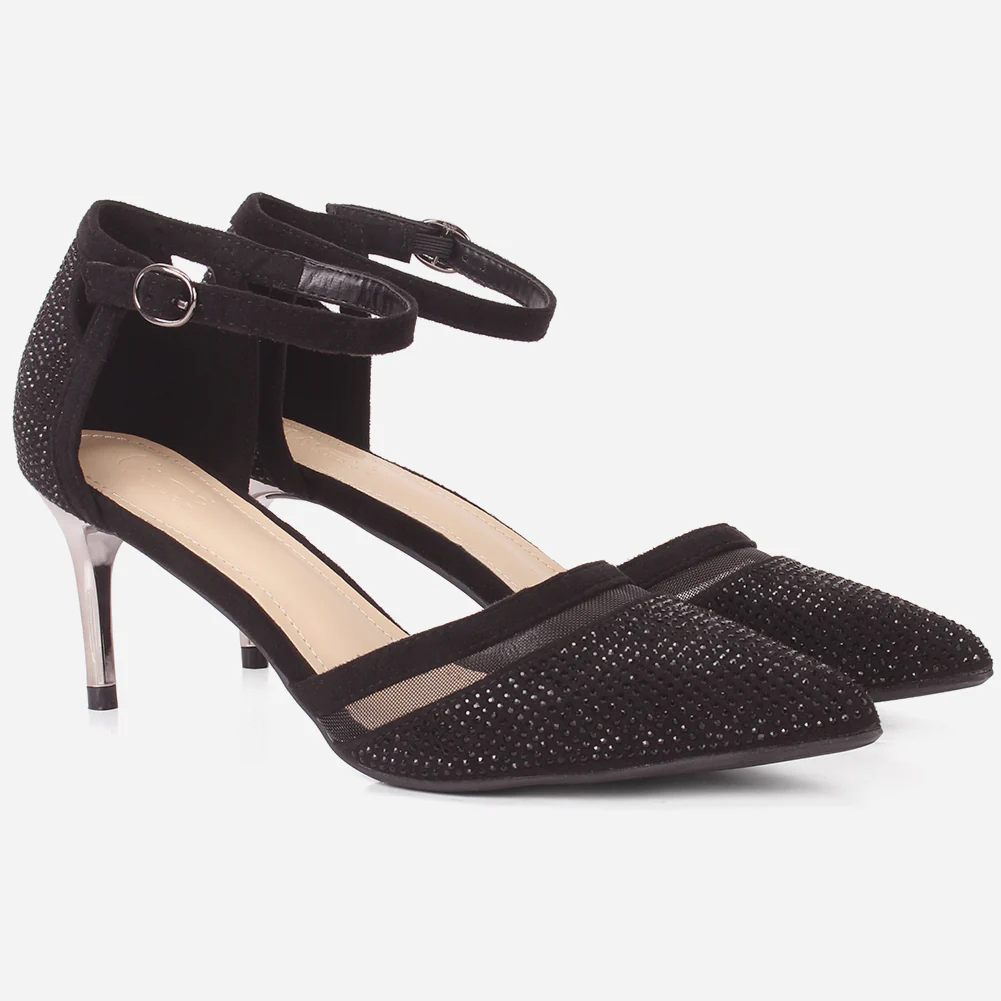 Women "COMET" Shiny Pointy Sandals - Image 2