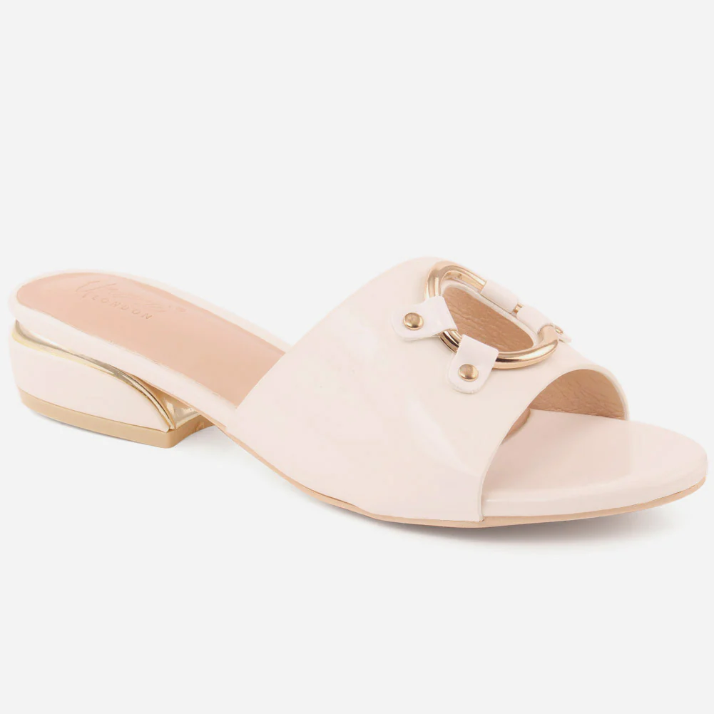 Women "CONNIE" Block Heel Slippers