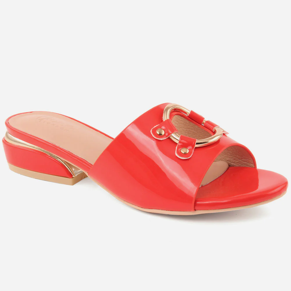 Women "CONNIE" Block Heel Slippers