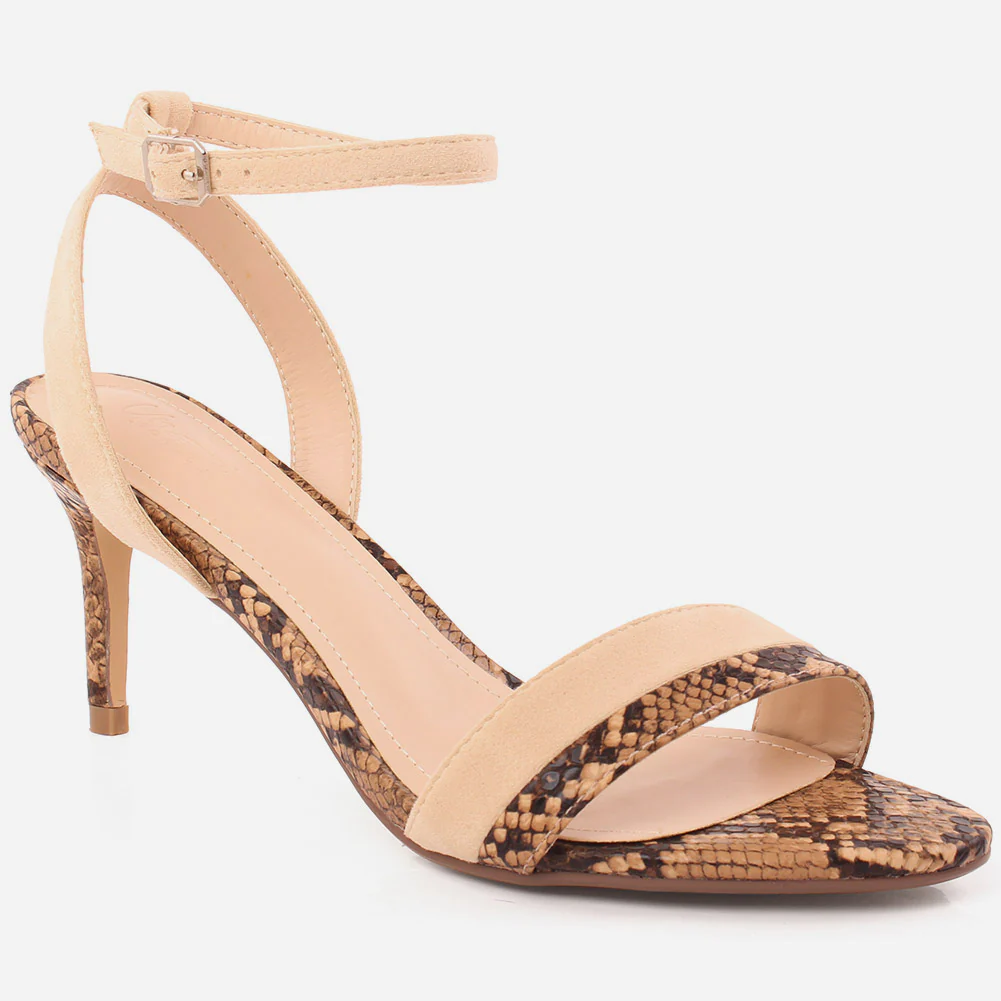 Women "Connie" Casual Suede Sandals With Buckle Fastening
