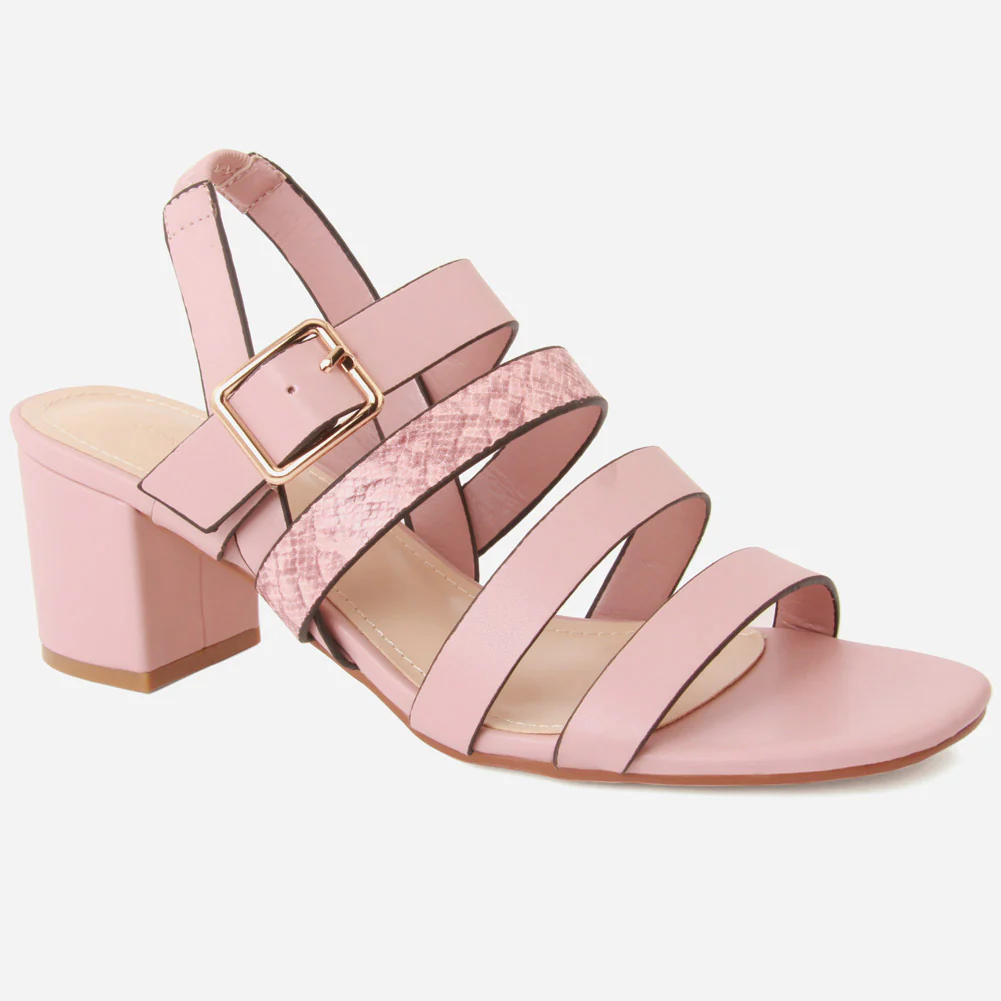 Women "CORYSE "Block Heel Tow Tone Starppy Sandals