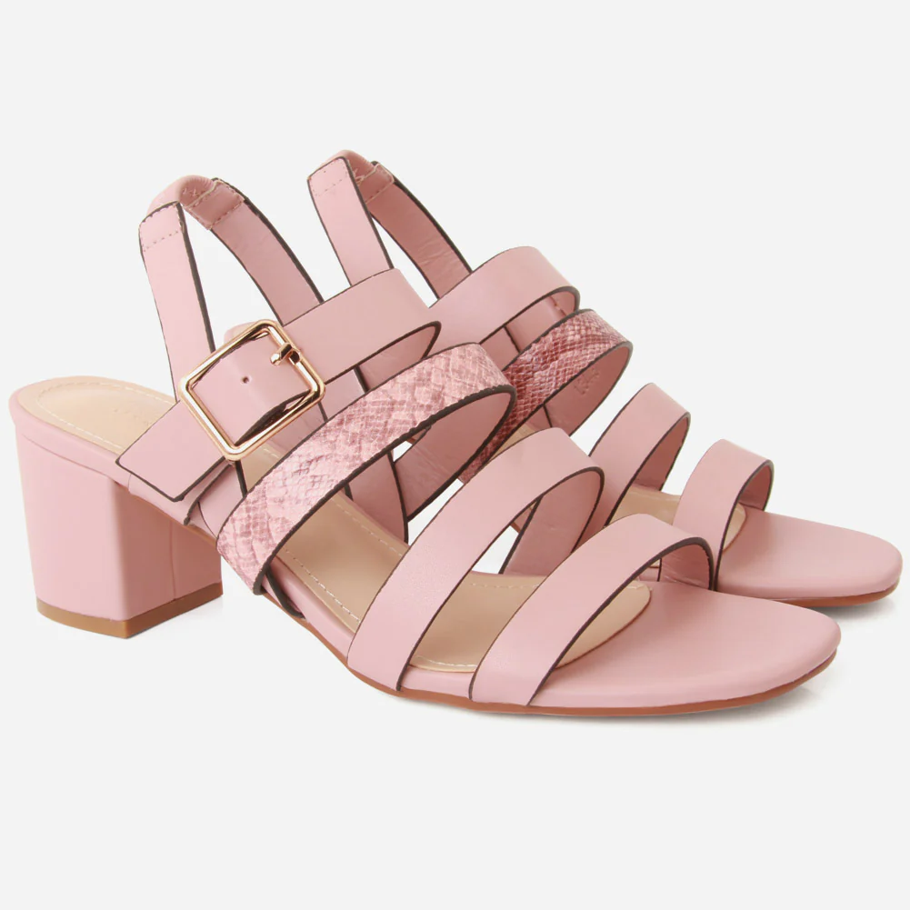 Women "CORYSE "Block Heel Tow Tone Starppy Sandals - Image 2