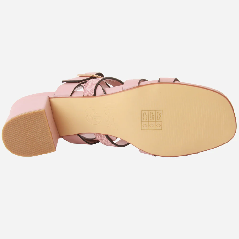 Women "CORYSE "Block Heel Tow Tone Starppy Sandals - Image 5