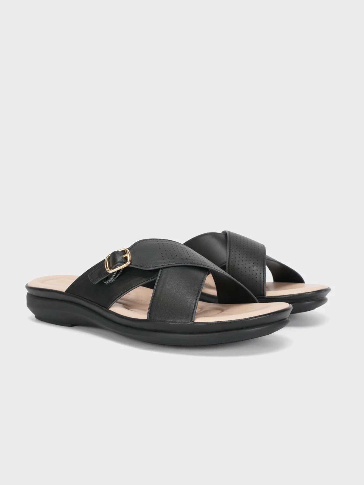 Women "CRESIDA" Crossover Comfy Flat Slippers - Image 3