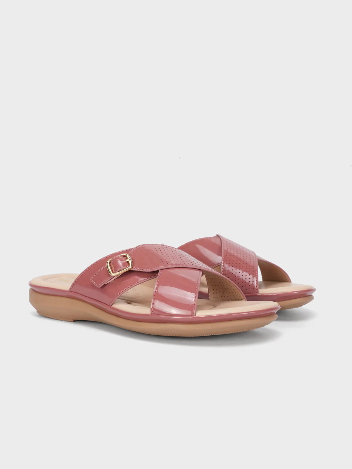 Women "CRESIDA" Crossover Comfy Flat Slippers - Image 2