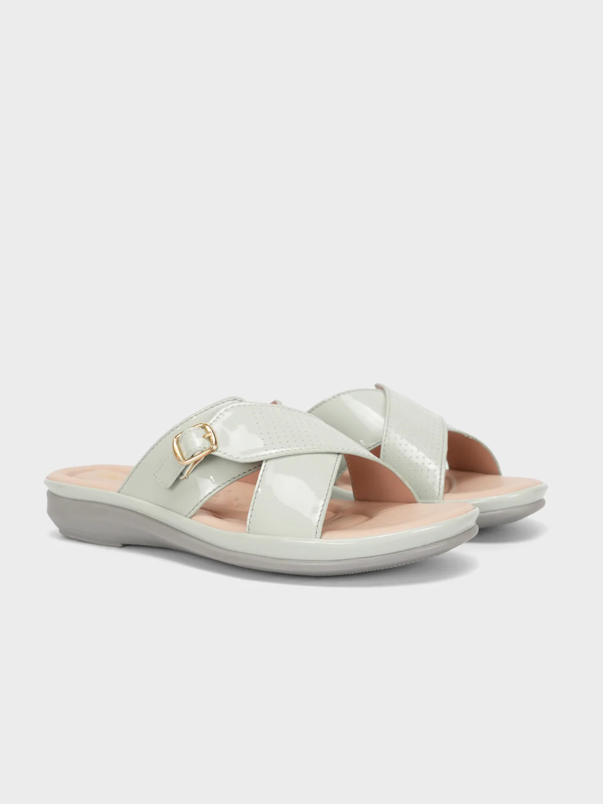 Women "CRESIDA" Crossover Comfy Flat Slippers - Image 2