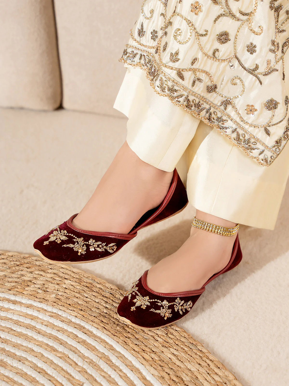 Women "DAHLIA" Soft High Quality Khussa