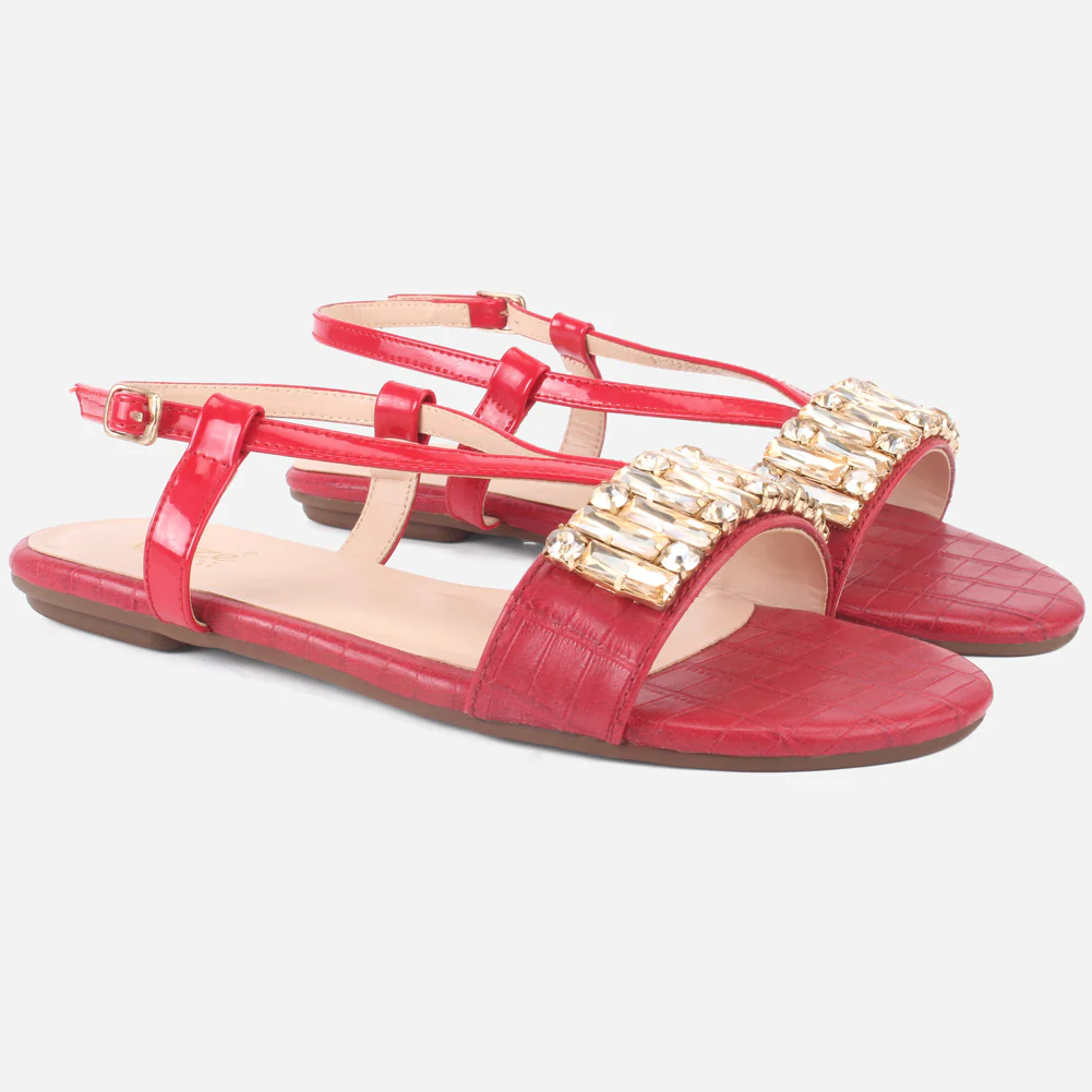 Women "DANTE" Stylish Diamantes Sandals - Image 2