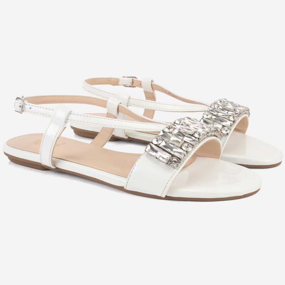 Women "DANTE" Stylish Diamantes Sandals - Image 2