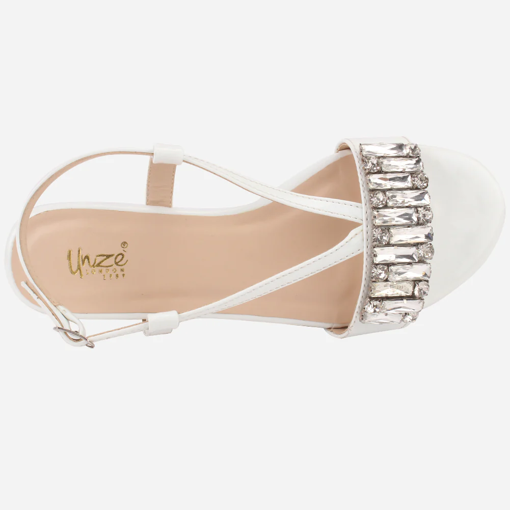 Women "DANTE" Stylish Diamantes Sandals - Image 4