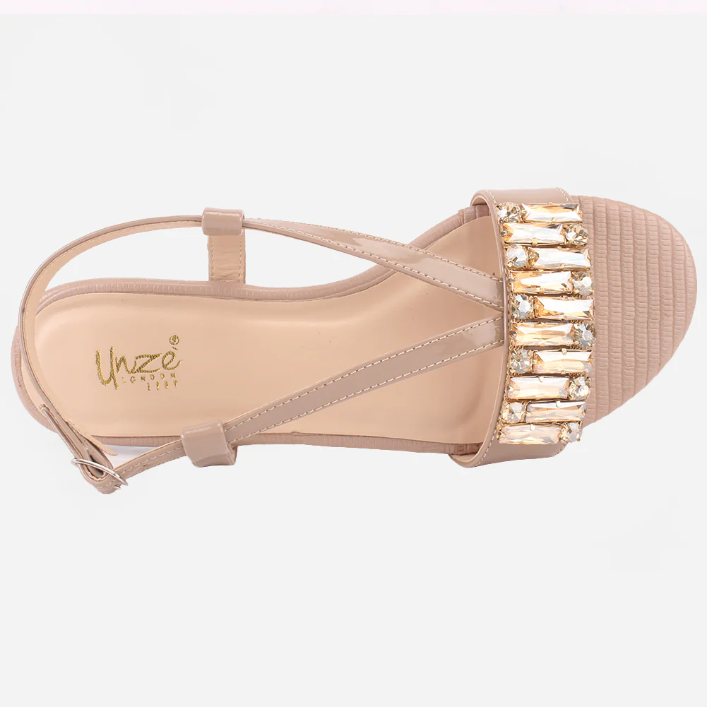 Women "DANTE" Stylish Diamantes Sandals - Image 4