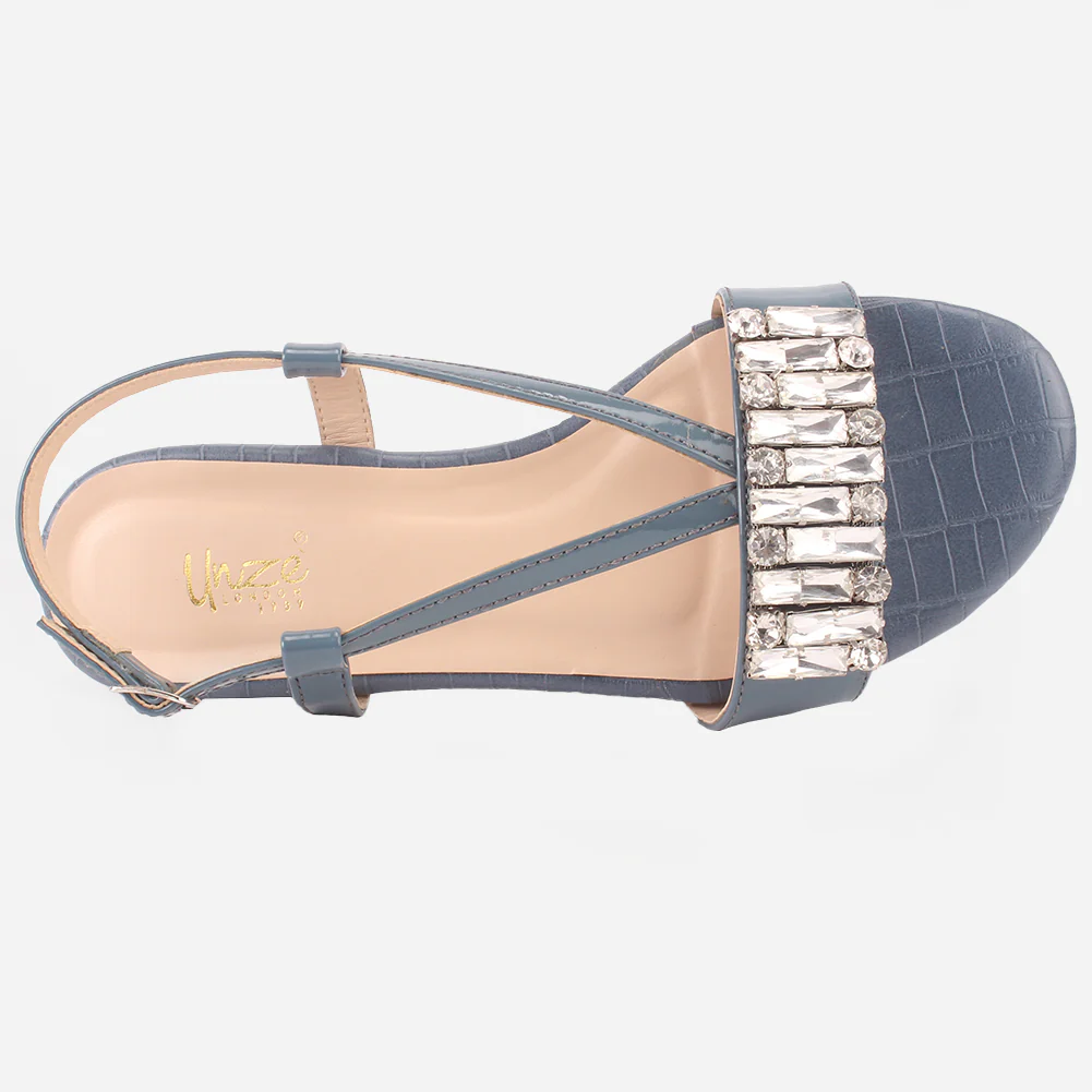 Women "DANTE" Stylish Diamantes Sandals - Image 4