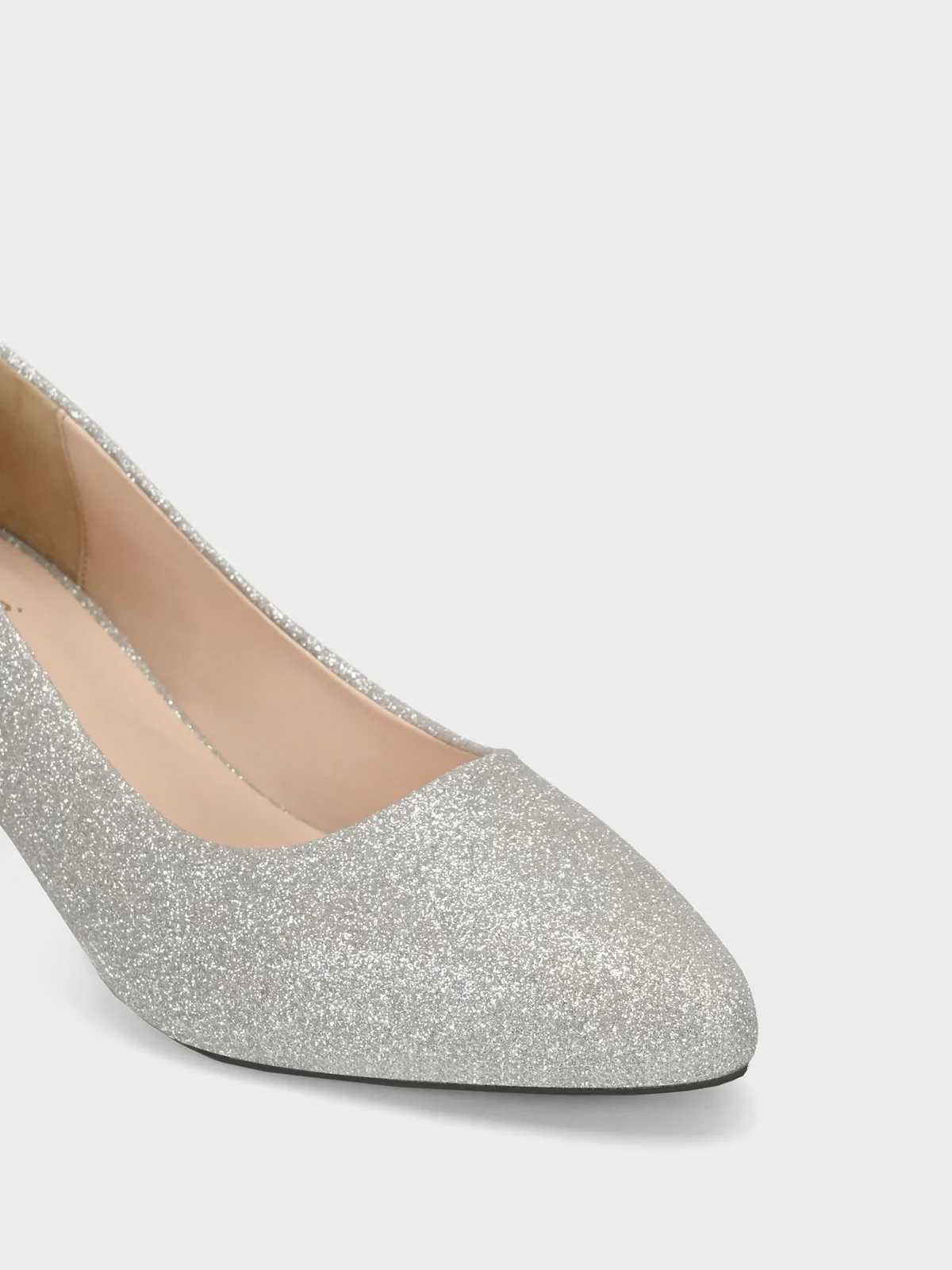Women "DAWES" Glitter Pointed Toe Courts - Image 4