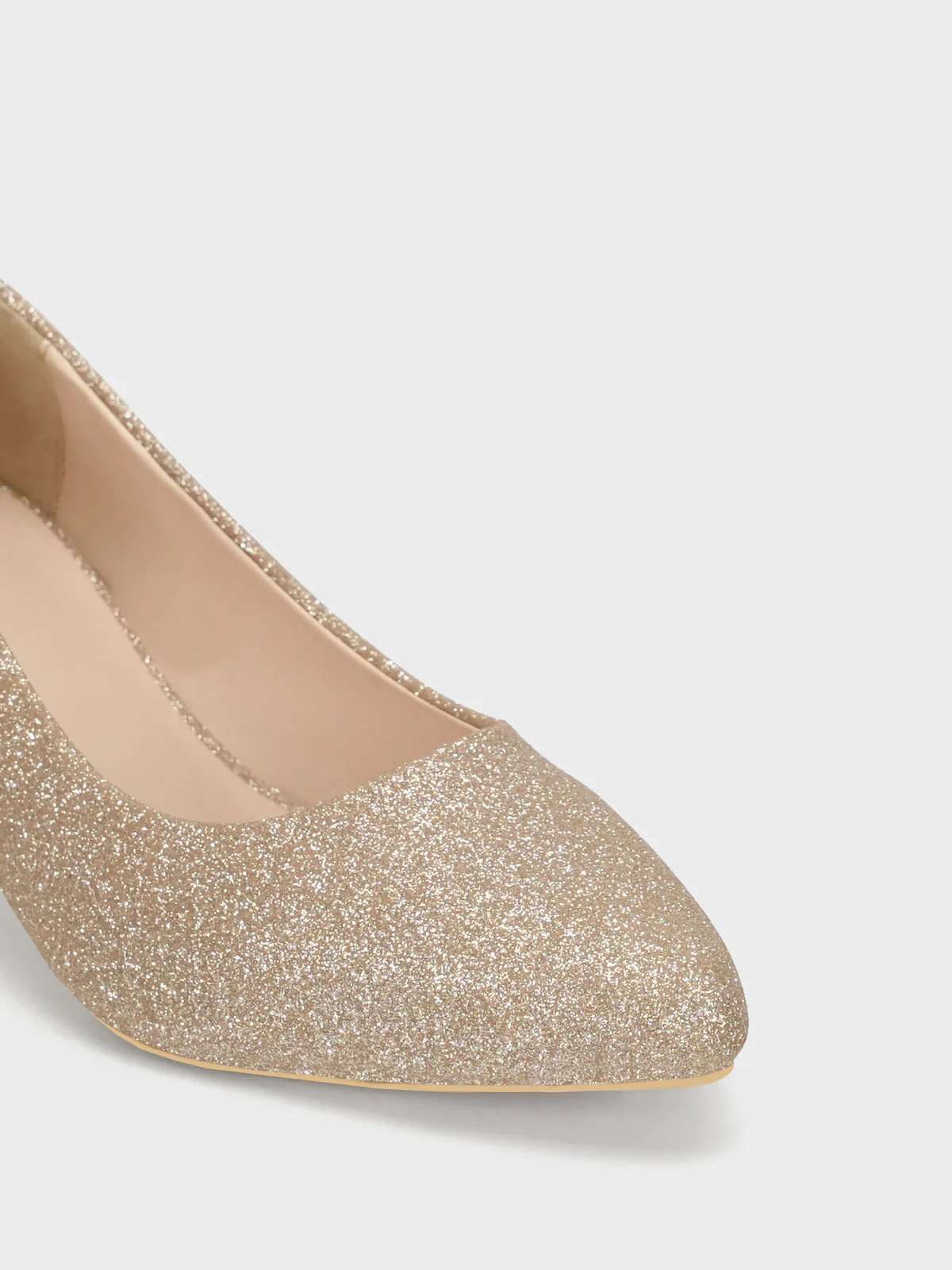 Women "DAWES" Glitter Pointed Toe Courts - Image 4