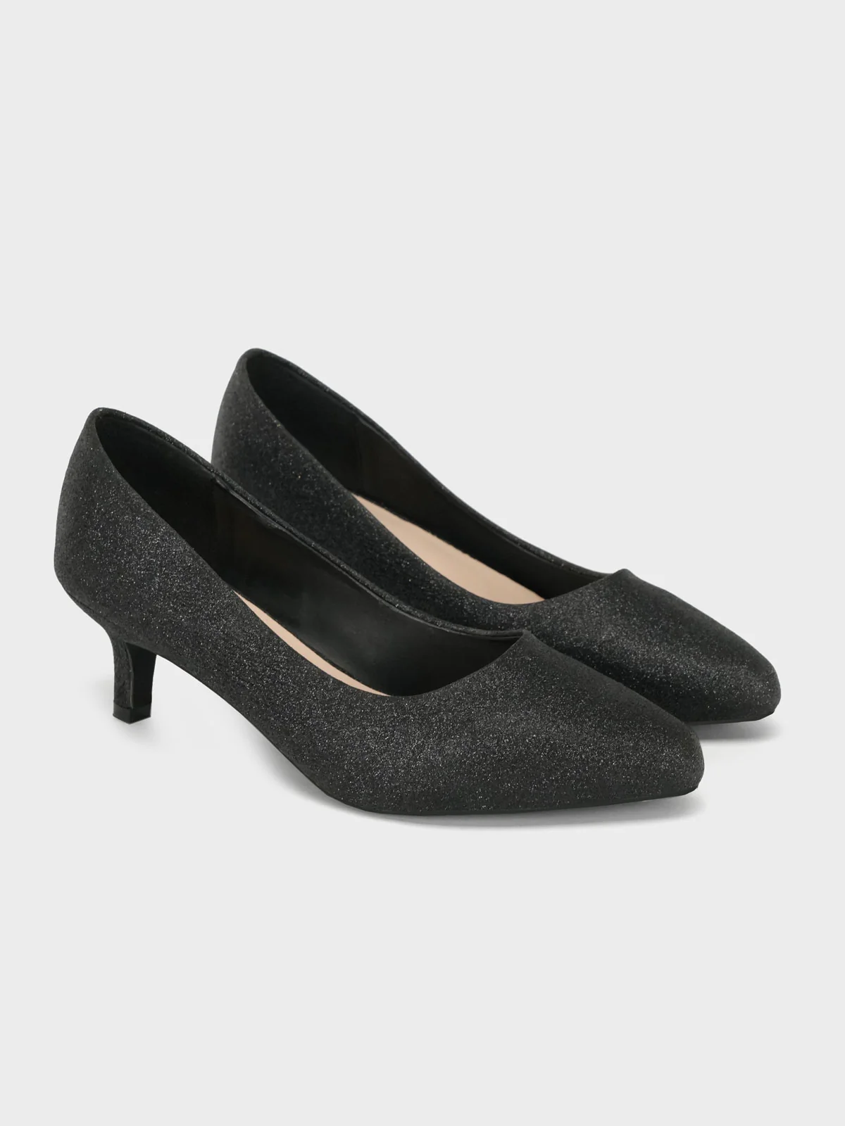 Women "DAWES" Glitter Pointed Toe Courts - Image 2