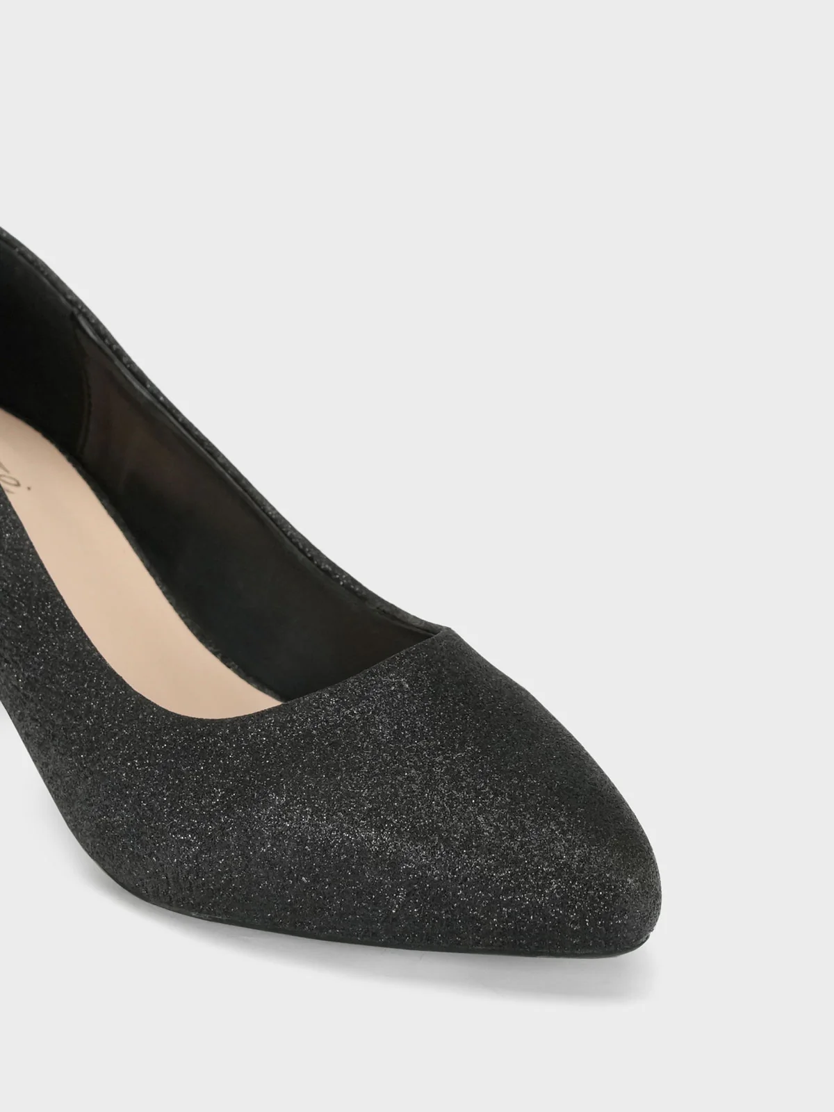 Women "DAWES" Glitter Pointed Toe Courts - Image 4