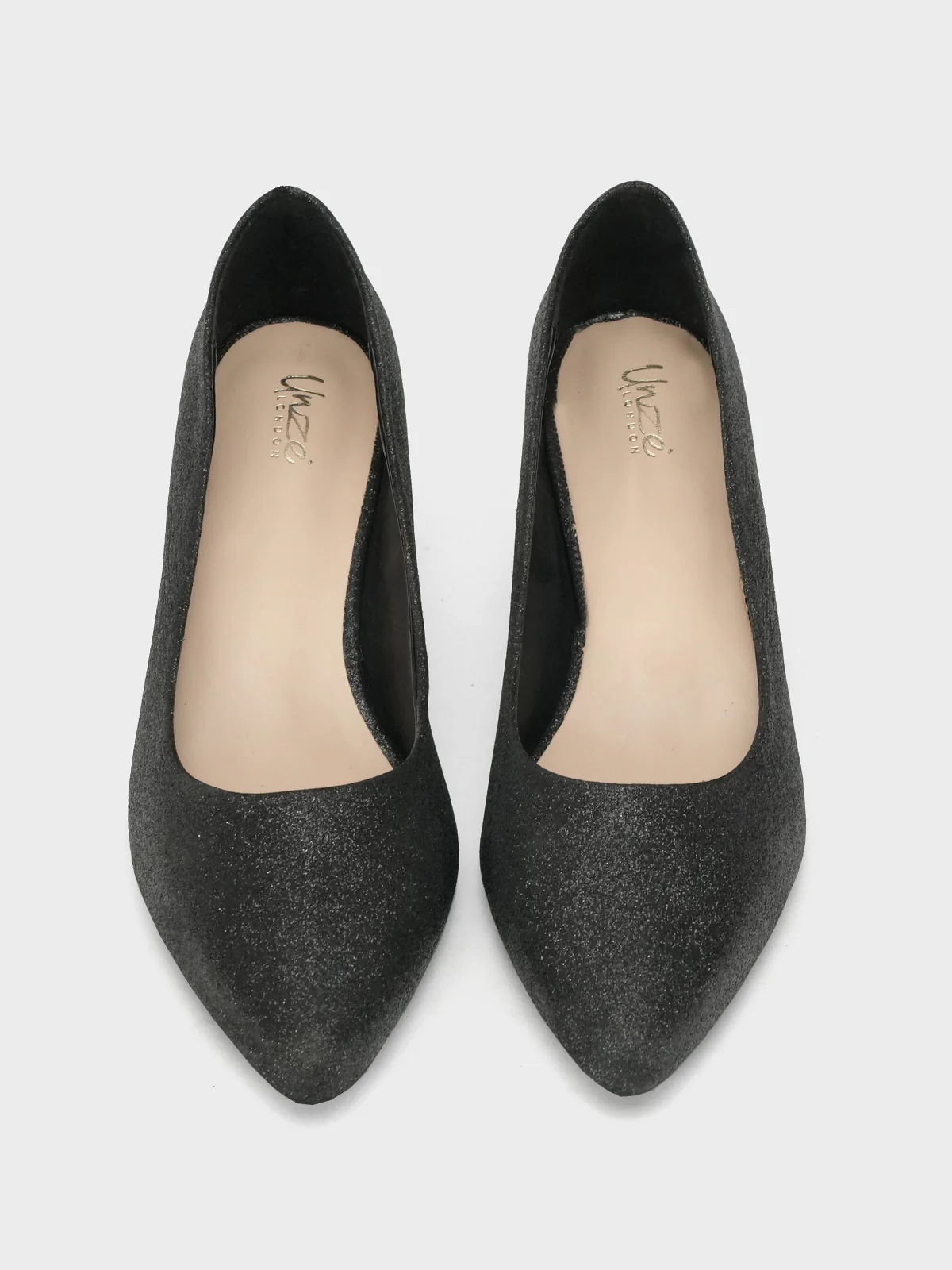 Women "DAWES" Glitter Pointed Toe Courts - Image 5