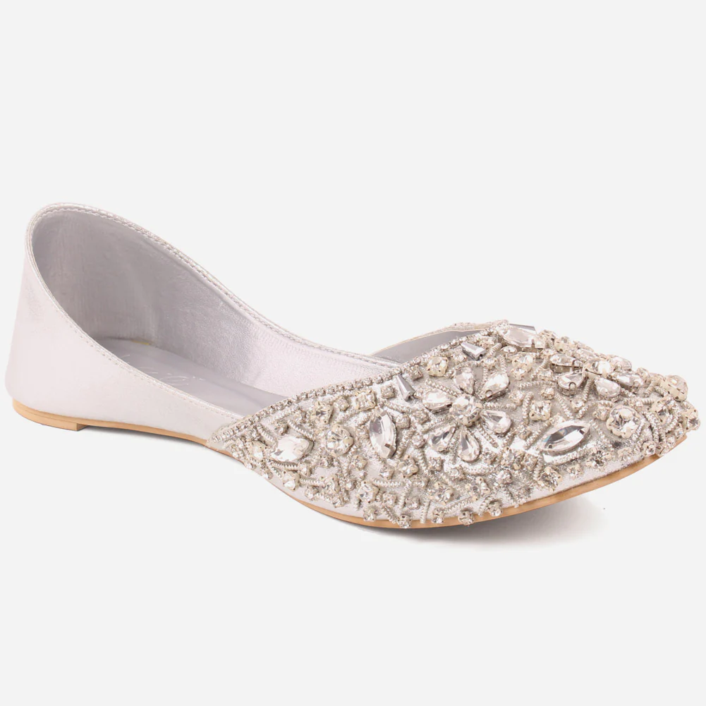 Women "DEBRA" Full Embroidered Slip On Khussa