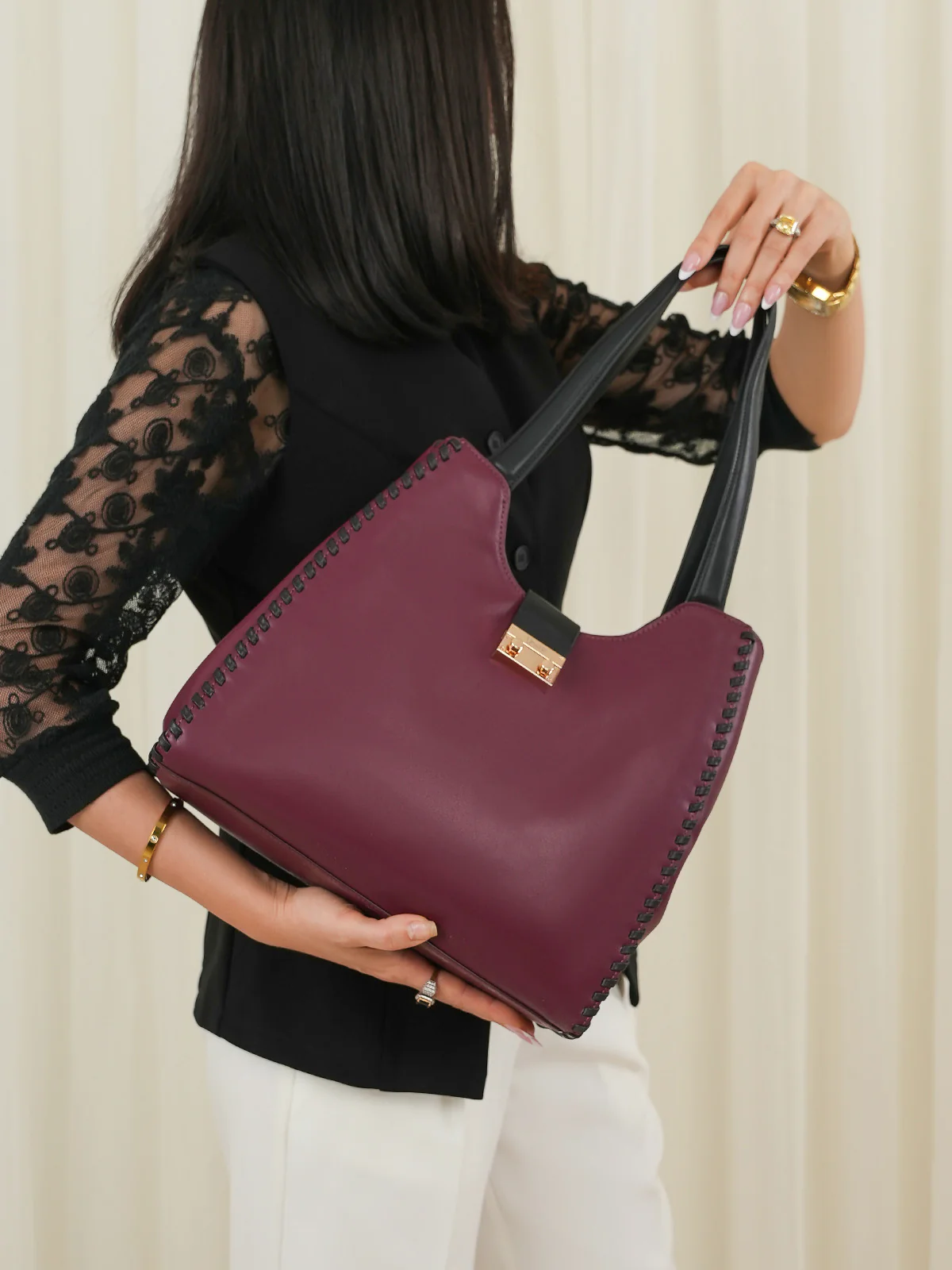 Women "DENZEL" Stylishand Light Handbag - Image 6