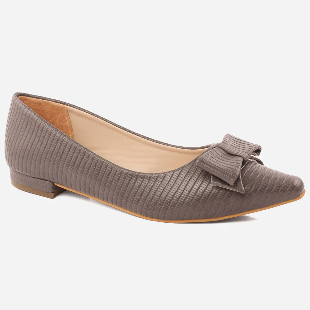 Women "Dervla" Slip On Glossy Patent Pointed Toe Shoes