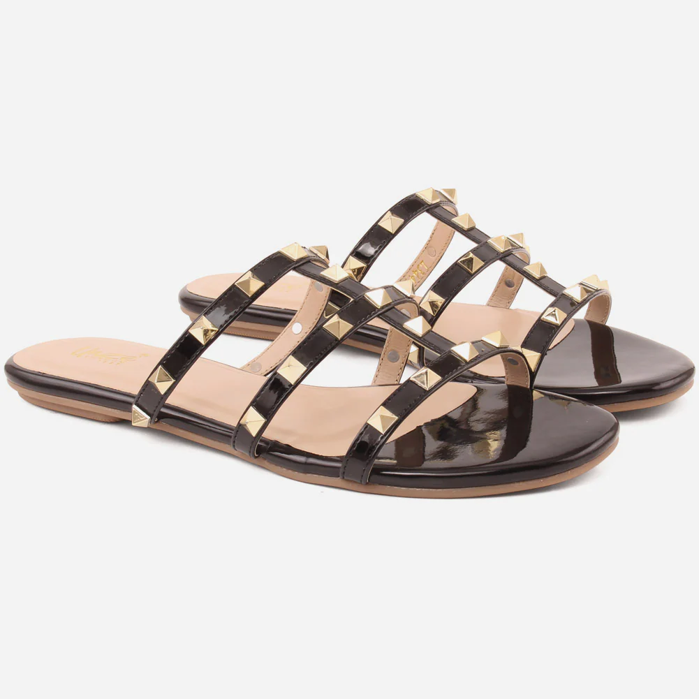 Women "DIA" Comfortable Light Weight Flat Sole Slippers - Image 2