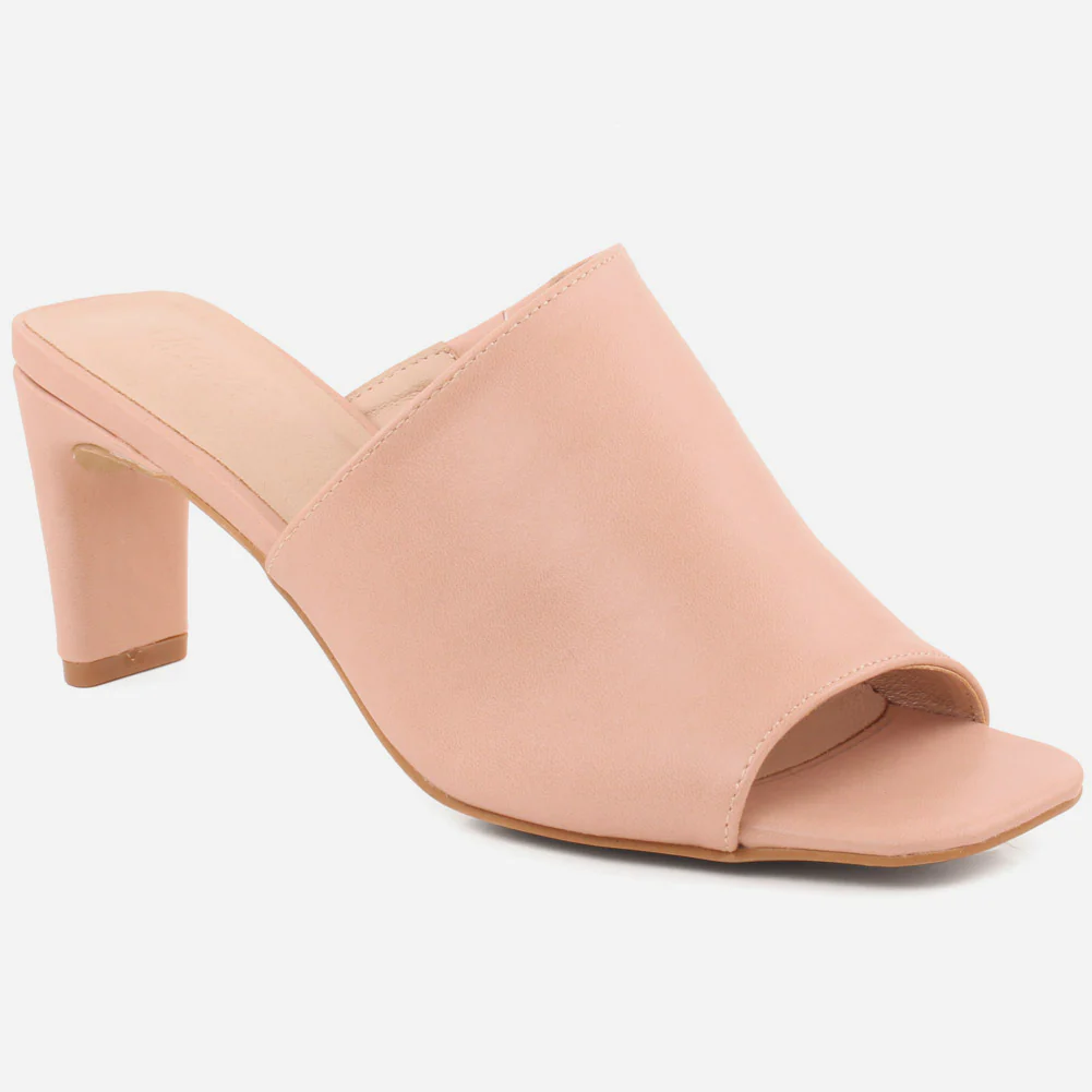 Women "DITA" Mid High Heel Multi Color Slip On Sandals