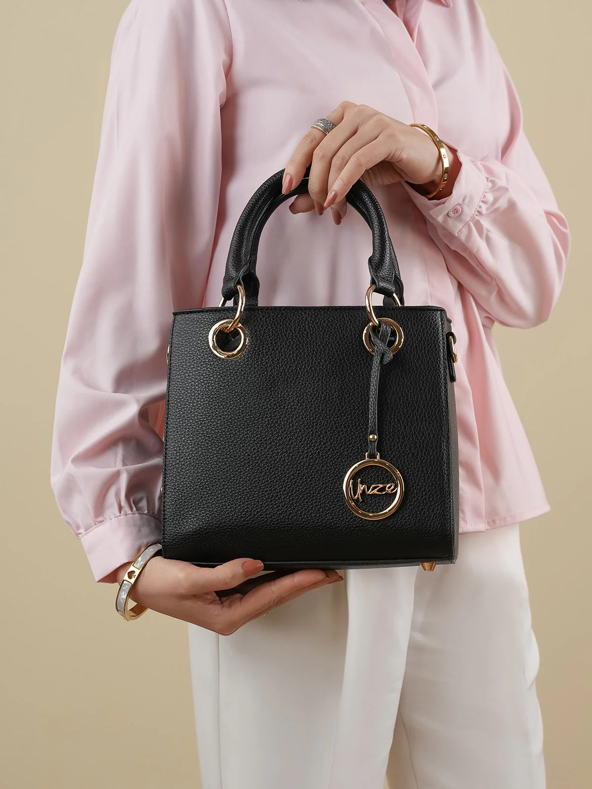 Women "EBONY" Modern Touch Handbag - Image 6