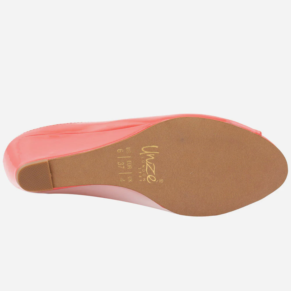 WOMEN "EDDIE" TWO TONE COMFORT WEDGE SLIP ON - Image 5