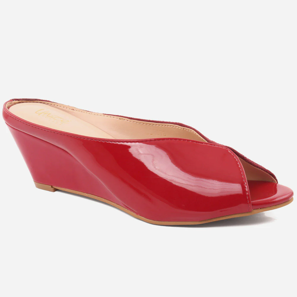 WOMEN "EDDIE" TWO TONE COMFORT WEDGE SLIP ON