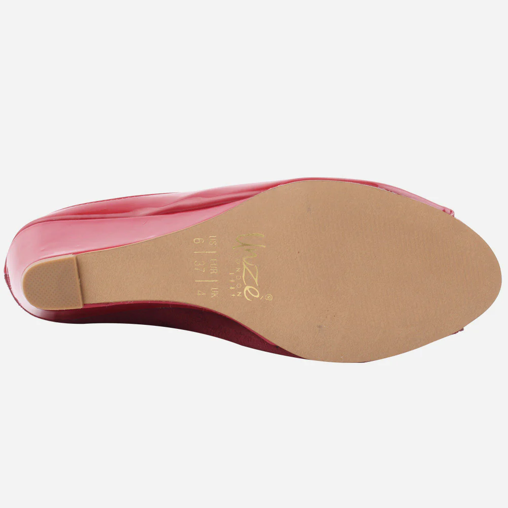 WOMEN "EDDIE" TWO TONE COMFORT WEDGE SLIP ON - Image 5