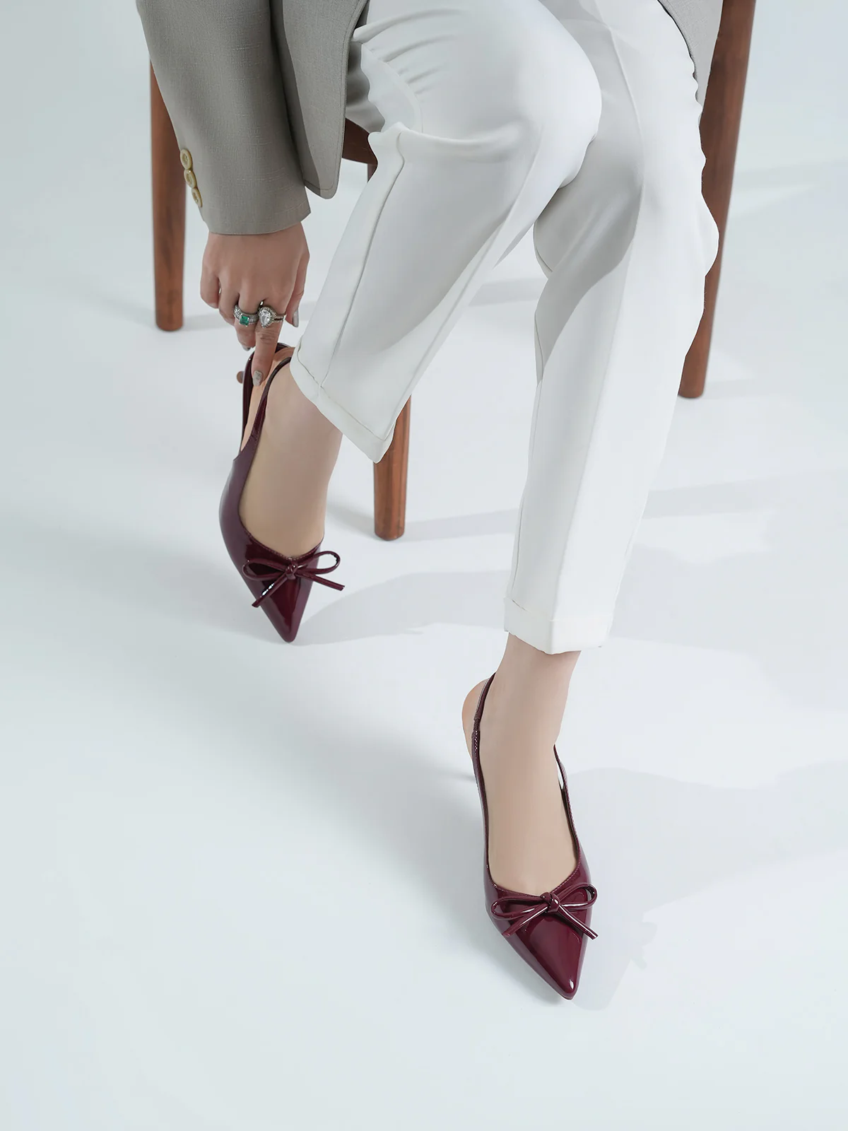 Women "ELAINE" Pointed Toe Sandals - Image 3