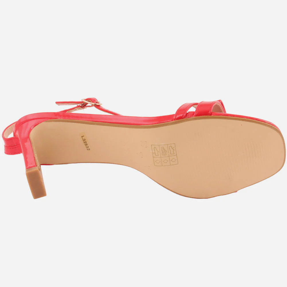 Women "ELLE" Soft Patent  Block Heel Sandals - Image 5