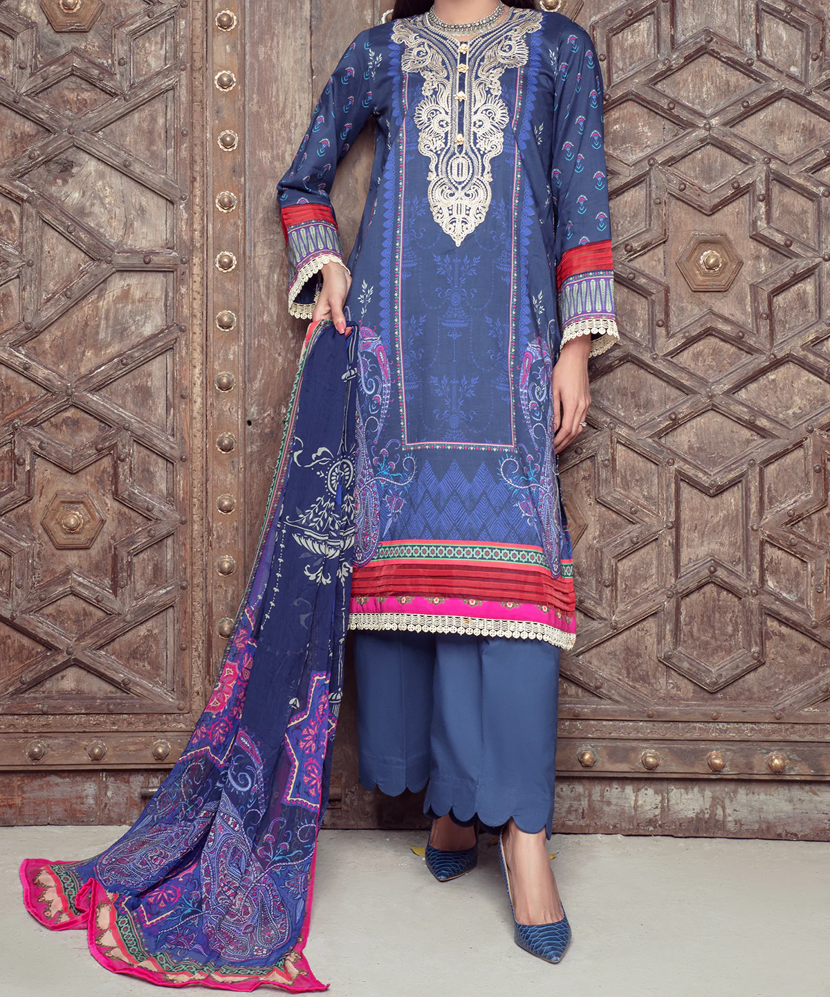 Women "EMILIA" Digital Printed 3 Piece Summer Suit