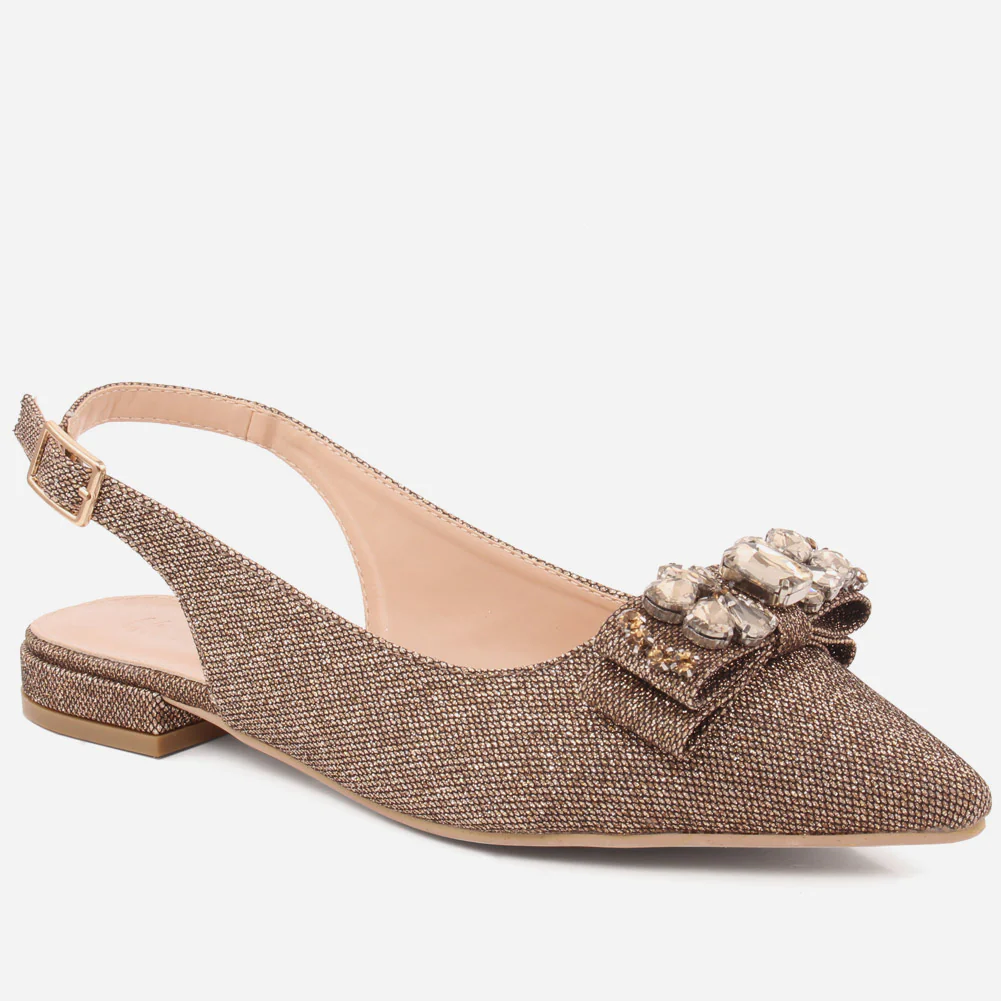 Women "ERIN" Glittering Low Heel Sandals