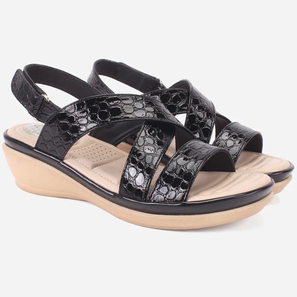 Women "ESTD" Comfort Flat Sandals - Image 2
