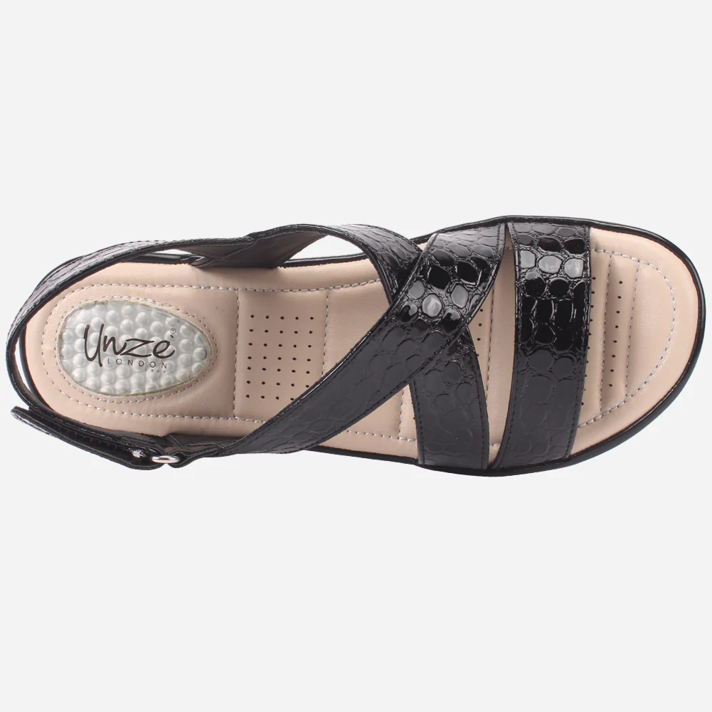 Women "ESTD" Comfort Flat Sandals - Image 4