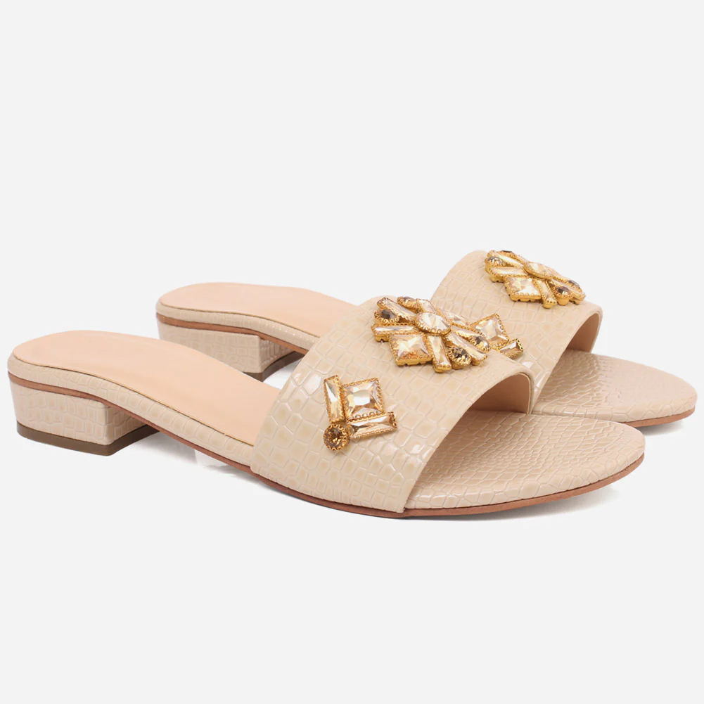 Women "EVELYN" Block Heel Slippers - Image 2