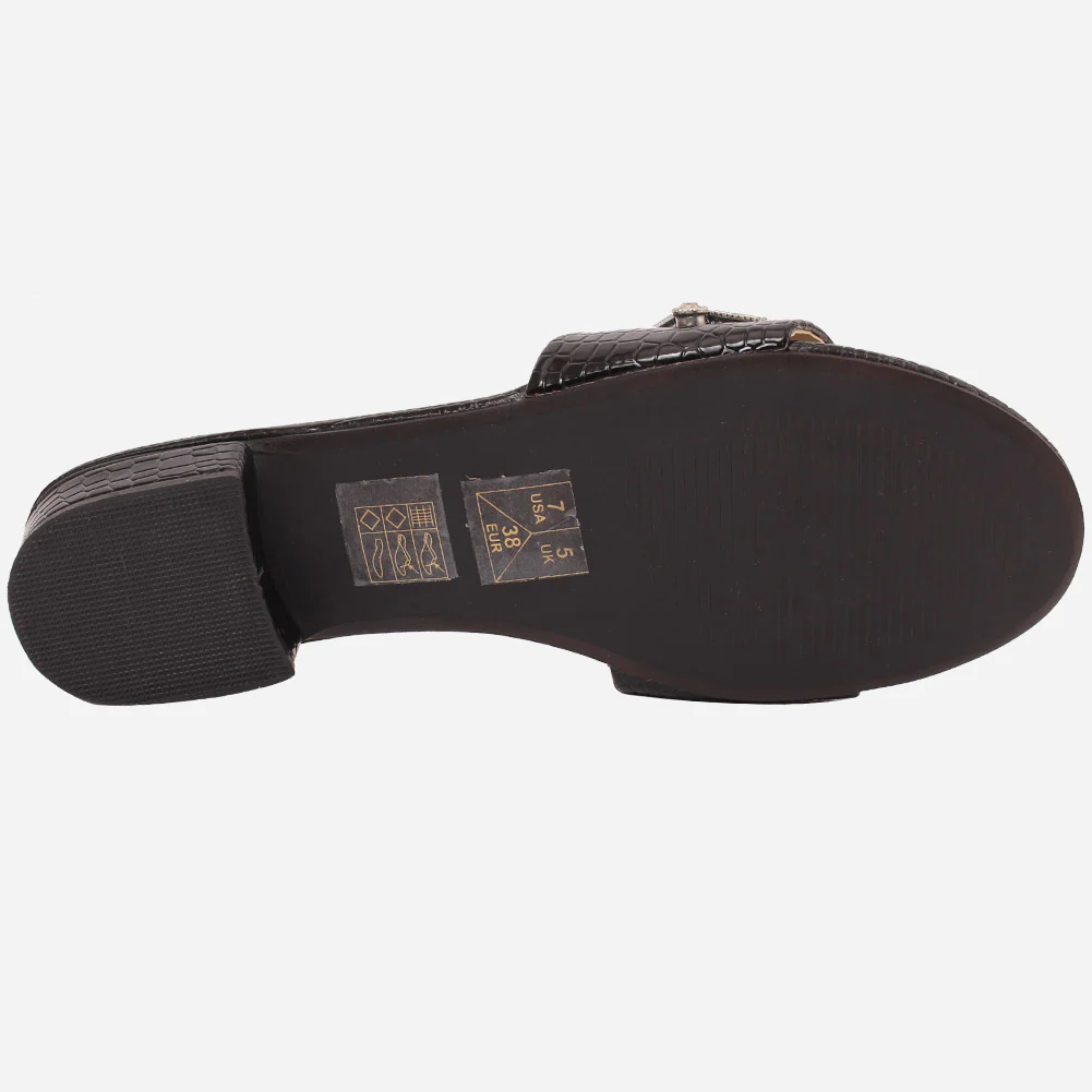 Women "EVELYN" Block Heel Slippers - Image 5