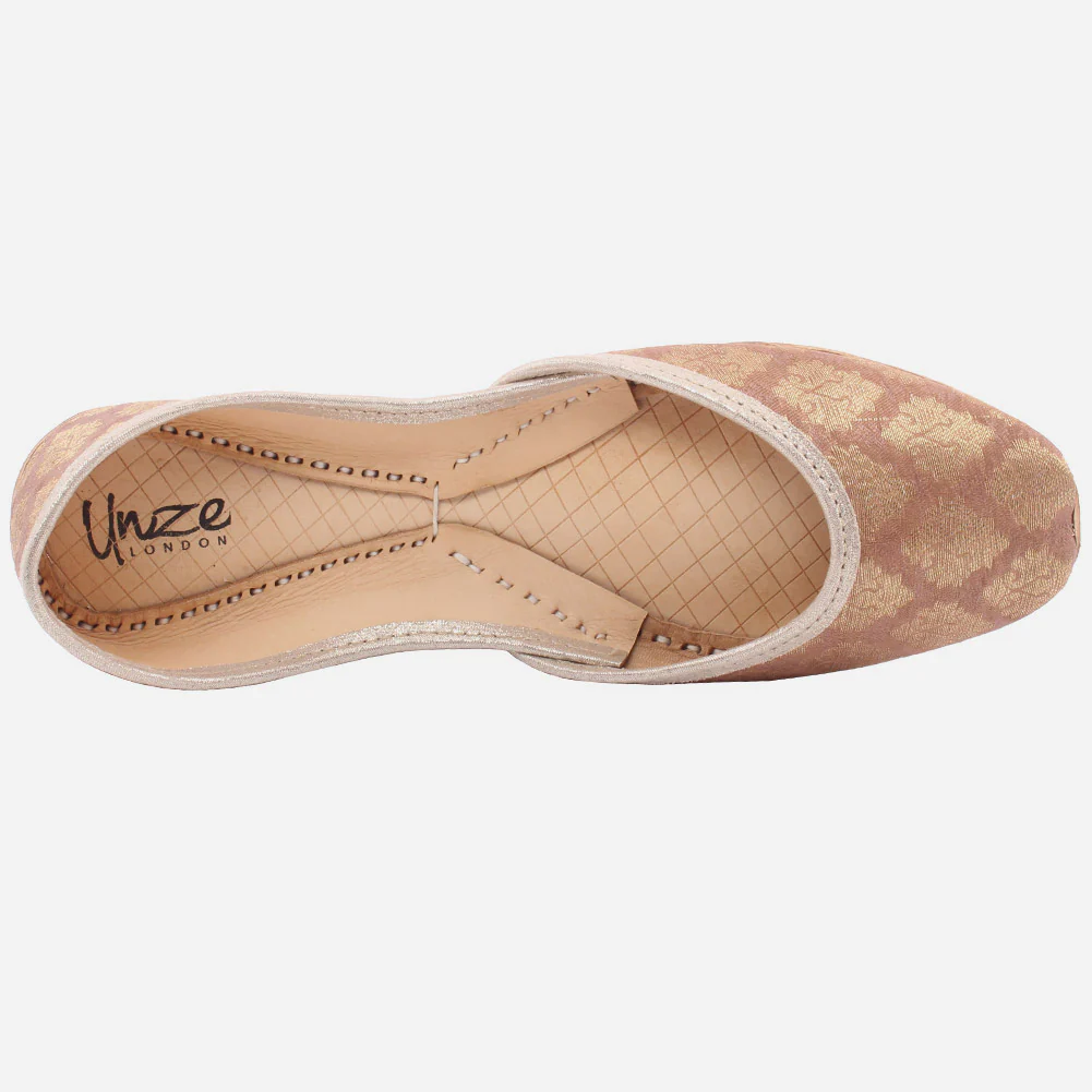 WOMEN "FLAVIA" FABRIC PRINTED CLOSED TOE KHUSSA - Image 4